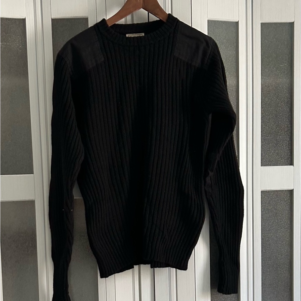 L.L. Bean Men's Black Crewneck Sweater